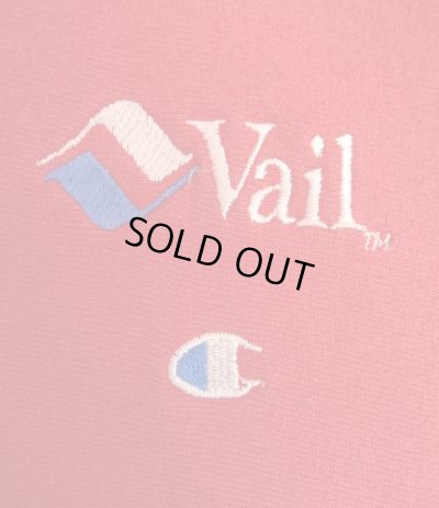画像3: 90'S CHAMPION "VAIL" 刺繍タグ リバースウィーブ レッド USA製 (VINTAGE)