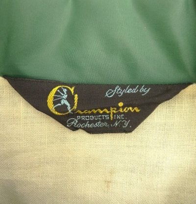 画像2: 70'S CHAMPION "4-H CLUB" ランタグ 裏地付き コーチジャケット グリーン (VINTAGE)