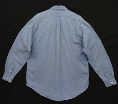 画像3: 80'S ABERCROMBIE & FITCH コットン100% シャンブレー BDシャツ ブルー (VINTAGE)