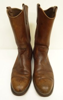 他の写真1: 80'S RED WING "プリント羽タグ" レザー ペコスブーツ ブラウン USA製 (VINTAGE)