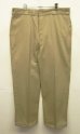 画像4: 80'S DICKIES 874 チビタグ ワークパンツ YKKアルミジップ ベージュ W38L30 USA製 (VINTAGE)