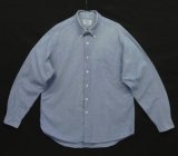 80'S ABERCROMBIE & FITCH コットン100% シャンブレー BDシャツ ブルー (VINTAGE)