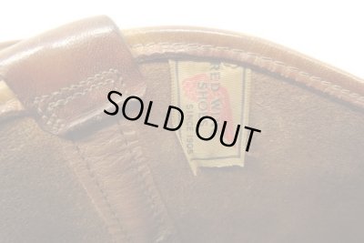 画像2: 80'S RED WING "プリント羽タグ" レザー ペコスブーツ ブラウン USA製 (VINTAGE)