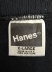 画像2: 90'S HANES ラグランスリーブ クルーネック スウェットシャツ ブラック USA製 (VINTAGE) (2)
