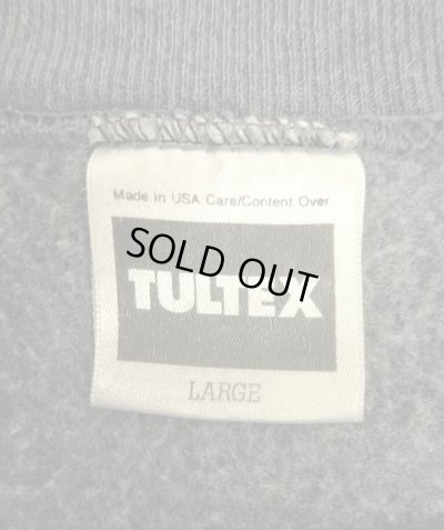 画像2: 90'S TULTEX ラグランスリーブ クルーネック スウェットシャツ チャコール USA製 (VINTAGE)