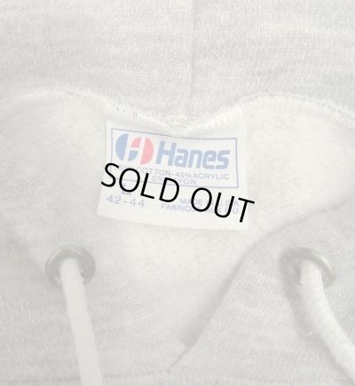 画像2: 80'S HANES "MDC" ラグランスリーブ スウェット パーカー ヘザーグレー USA製 (VINTAGE)
