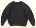 画像1: 90'S HANES ラグランスリーブ クルーネック スウェットシャツ ブラック USA製 (VINTAGE) (1)