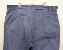 他の写真3: 50'S フレンチワーク ワンプリーツ キャンバス ワークパンツ フェードブルー フランス製 (VINTAGE)