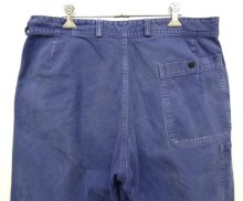他の写真3: 60'S フランス軍 ワンプリーツ ワークパンツ ブルー (VINTAGE)