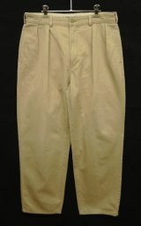 90'S RALPH LAUREN "ANDREW PANT" ツープリーツ チノパンツ ベージュ (VINTAGE)