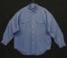 画像1: 90'S RALPH LAUREN "BENFORD" シルク/コットン 長袖シャツ ブルー (VINTAGE) (1)