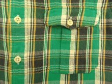 他の写真2: 90'S RALPH LAUREN チンスト付き 長袖 フランネルシャツ チェック柄 (VINTAGE)