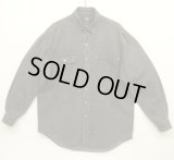 90'S RRL 初期 三ツ星タグ メタルボタン デニム ワークシャツ ブラック (VINTAGE)