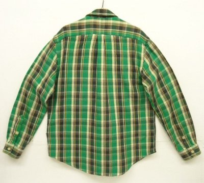 画像4: 90'S RALPH LAUREN チンスト付き 長袖 フランネルシャツ チェック柄 (VINTAGE)