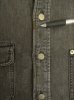 画像5: 90'S RRL 初期 三ツ星タグ メタルボタン デニム ワークシャツ ブラック (VINTAGE) (5)