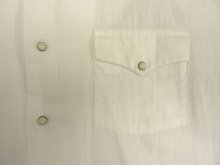 他の写真2: 90'S RALPH LAUREN "MUSTIQUE" 同色ジャガード ウエスタン ボックスシャツ ホワイト (VINTAGE)