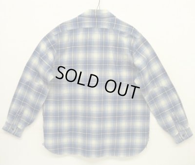 画像4: RALPH LAUREN "POLO COUNTRY" チンスト＆マチ付き 長袖 ワークシャツ オンブレチェック (USED)