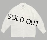90'S RALPH LAUREN "MUSTIQUE" 同色ジャガード ウエスタン ボックスシャツ ホワイト (VINTAGE)