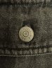 画像3: 90'S RRL 初期 三ツ星タグ メタルボタン デニム ワークシャツ ブラック (VINTAGE) (3)