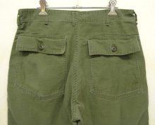 他の写真3: 70'S アメリカ軍 US ARMY "OG107" コットンサテン ベイカーパンツ W34L29 (VINTAGE)