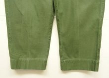 他の写真2: 60'S アメリカ軍 US ARMY "OG107" 初期モデル コットンサテン 平ボタン ベイカーパンツ M (VINTAGE)