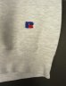 画像3: 90'S RUSSELL ATHLETIC "HIGH COTTON" 前Vガゼット付き クルーネック スウェットシャツ アッシュグレー USA製 (VINTAGE) (3)