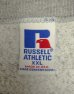 画像2: 90'S RUSSELL ATHLETIC 前Vガゼット付き クルーネック スウェットシャツ ヘザーグレー USA製 (VINTAGE) (2)