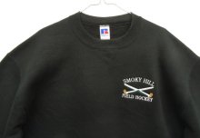 他の写真1: 90'S RUSSELL ATHLETIC 前Vガゼット付き ロゴ刺繍 クルーネック スウェットシャツ ブラック USA製 (VINTAGE)
