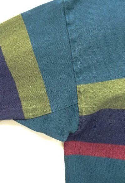 画像3: 80'S LL Bean 脇の下ガゼット付き ラガーシャツ USA製 (VINTAGE)