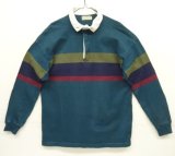 80'S LL Bean 脇の下ガゼット付き ラガーシャツ USA製 (VINTAGE)