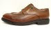 画像2: PARABOOT "AVIGNON" レザー Uチップシューズ ブラウン フランス製 (USED) (2)