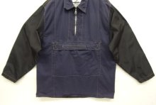 他の写真2: 90'S G FORCE コットン/ナイロン ハーフジップ ジャケット ネイビー/ブラック イングランド製 (VINTAGE)