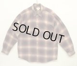 90'S J.CREW 旧タグ レーヨン混 長袖シャツ オンブレチェック ポルトガル製 (VINTAGE)