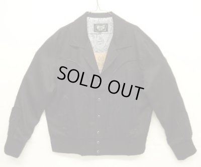 画像1: H BAR C "BOLERO JACKET" ショート丈 ウエスタンジャケット ブラック/ブラック刺繍 (NEW)