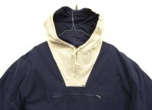 他の写真1: 90'S J.CREW 旧タグ コットン カラーブロック アノラックパーカー ホワイト/ネイビー (VINTAGE)
