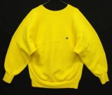 90'S CHAMPION 刺繍タグ リバースウィーブ イエロー USA製 (VINTAGE)