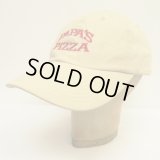PAPA'S PIZZA 6パネル ベースボールキャップ ベージュ (USED)