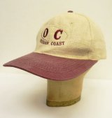 OREGON COAST "HEMP100%" 6パネル ベースボールキャップ ナチュラル/バーガンディ (USED)