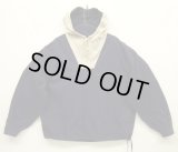 90'S J.CREW 旧タグ コットン カラーブロック アノラックパーカー ホワイト/ネイビー (VINTAGE)
