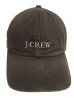 画像2: 90'S J.CREW ロゴ刺繍 6パネル ベースボールキャップ ブラック (VINTAGE) (2)