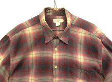 他の写真1: 90'S J.CREW 旧タグ レーヨン混 長袖シャツ オンブレチェック ポルトガル製 (VINTAGE)