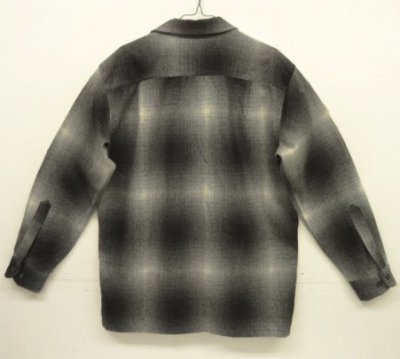 画像3: 00'S PENDLETON "BOARD SHIRT" ウール オープンカラーシャツ オンブレチェック (MINT CONDITION)