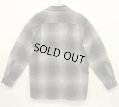 画像3: 00'S PENDLETON "BOARD SHIRT" ウール オープンカラーシャツ オンブレチェック (MINT CONDITION)