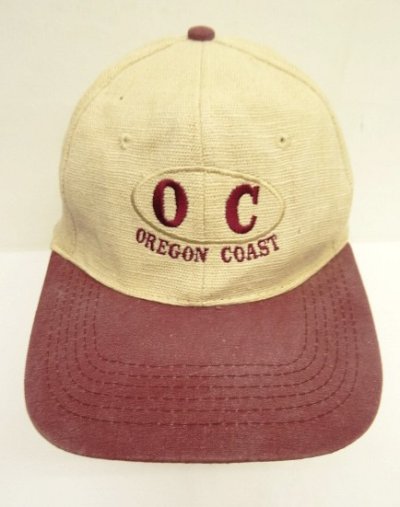 画像2: OREGON COAST "HEMP100%" 6パネル ベースボールキャップ ナチュラル/バーガンディ (USED)