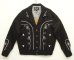 画像1: H BAR C "BOLERO JACKET" ショート丈 ウエスタンジャケット ブラック/ホワイト刺繍 (NEW) (1)