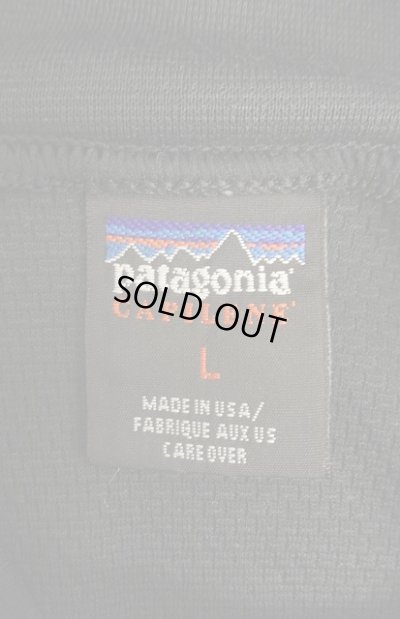 画像2: 90'S PATAGONIA "CAPILENE" 裾ロゴ モックネック ロングスリーブ ブラック USA製 (VINTAGE)