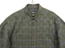 他の写真1: 90'S PATAGONIA コットン 長袖シャツ チェック柄 ポルトガル製 (VINTAGE)