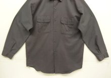 他の写真3: 70'S P-N-H "KORATRON" 長袖 ワークシャツ チャコール USA製 (VINTAGE)