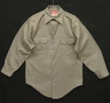 70'S TUF-NUT "SIX GUN TWILL" 長袖 ワークシャツ グレー USA製 (VINTAGE)
