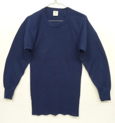 画像1: 90'S NORTHWEST TERRITORY サーマル 長袖 Tシャツ ネイビー (DEADSTOCK)
